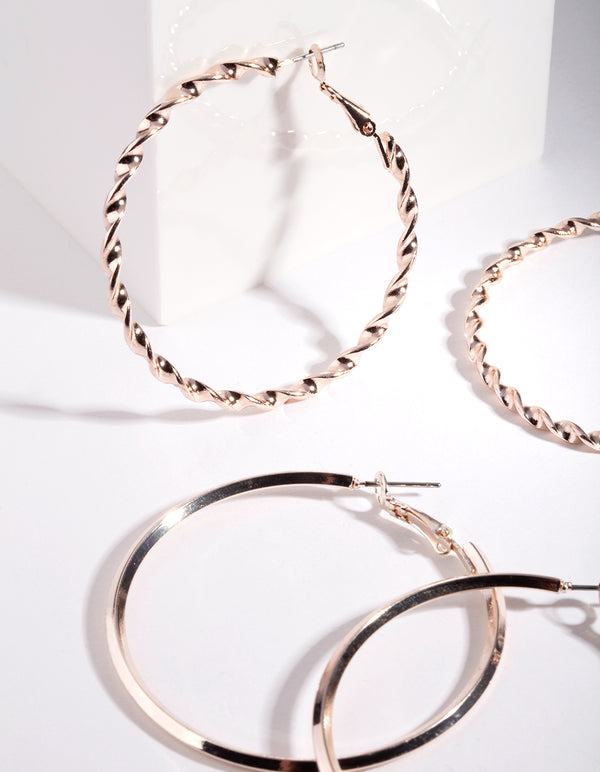 Rose Gold Ultimate Hoop Earring Pack