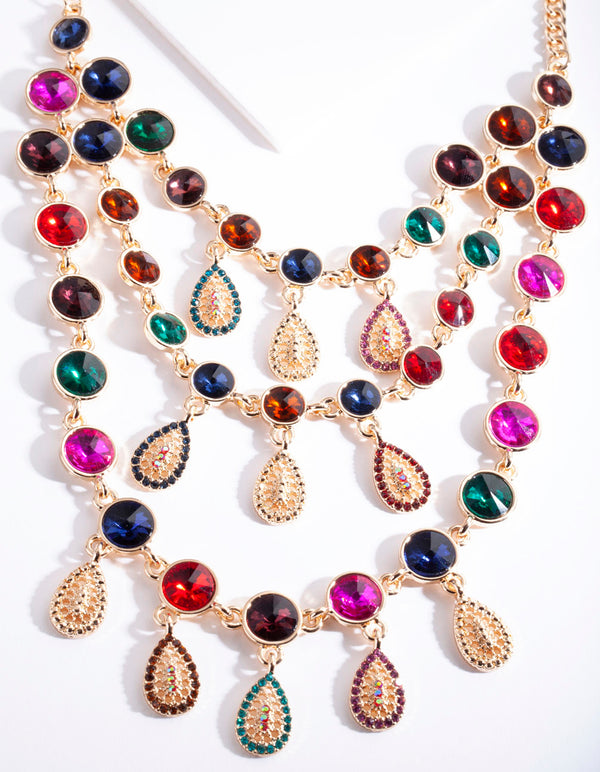 RED SG DIA TEARDROP LAYER NL