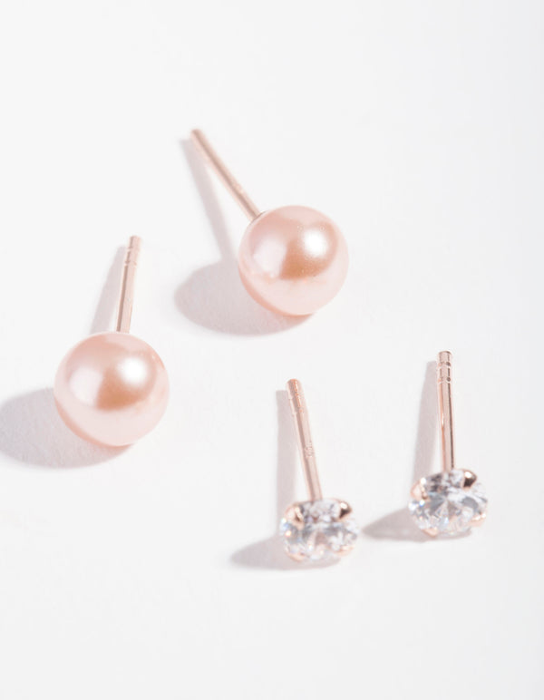 ROSE ST RG CZ&PRL ST 2PK ER