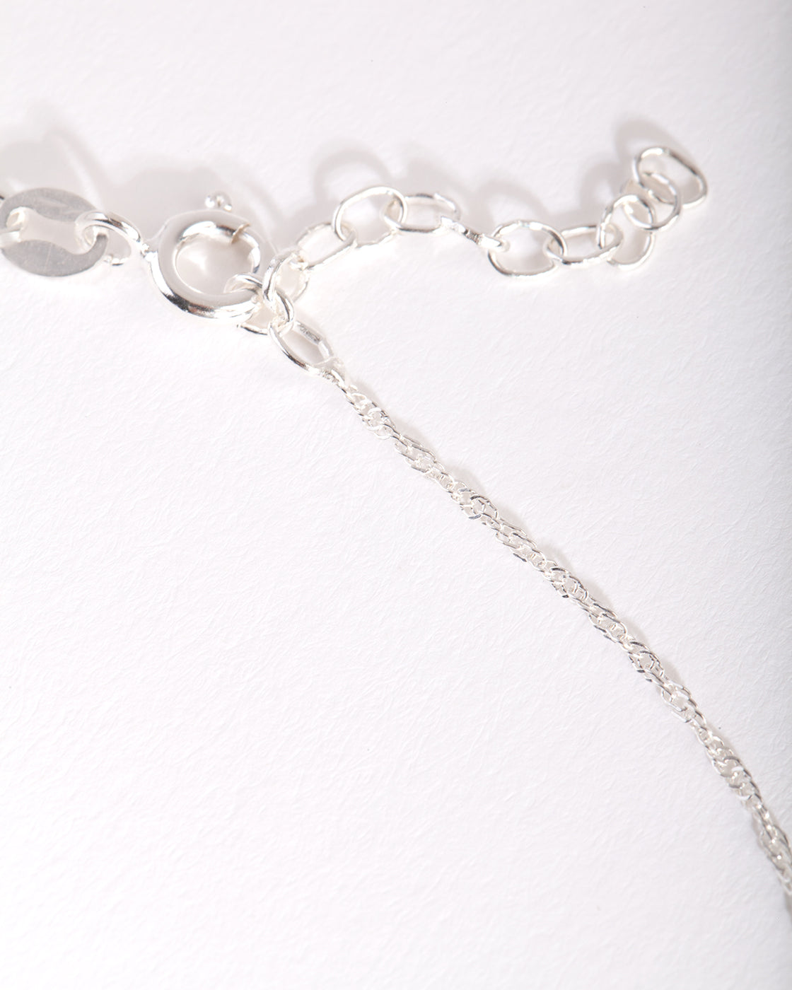 Sterling Silver Singapore Chain 38cm Necklace
