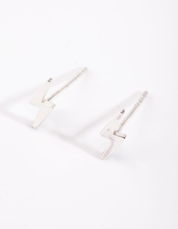 Sterling Silver Lightning Earrings