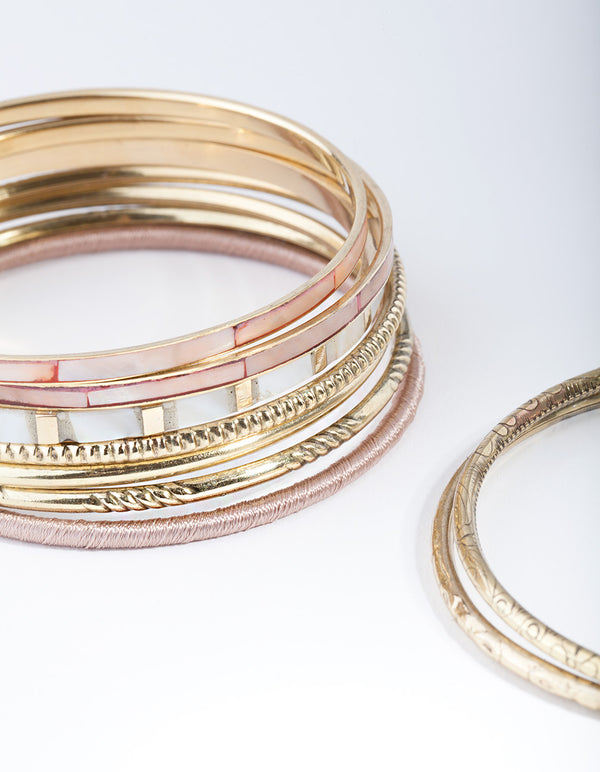 Gold Neutral Multi Bracelet 10-Pack