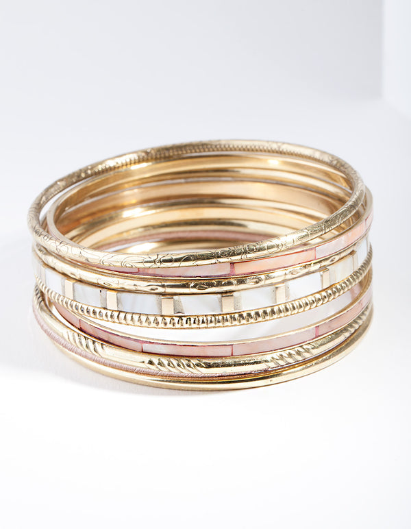 Gold Neutral Multi Bracelet 10-Pack