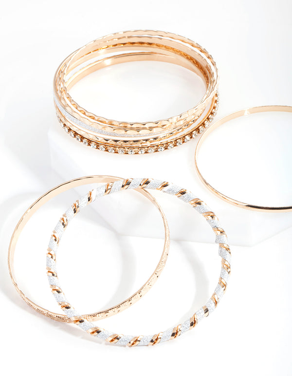 Neutral Gold Bracelet 8 Pack