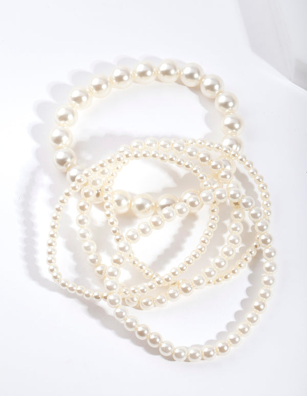 Mixed Pearl Bracelet 5-Pack