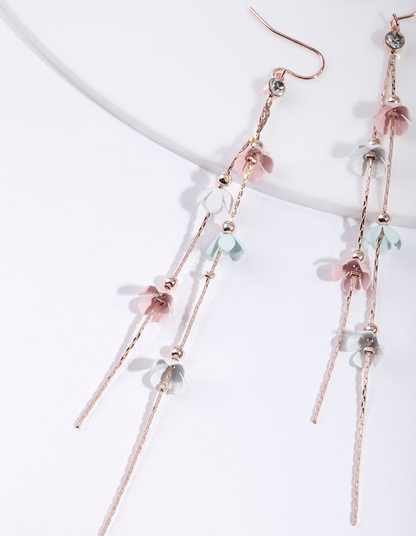 Mixed Pastel Flower Earrings