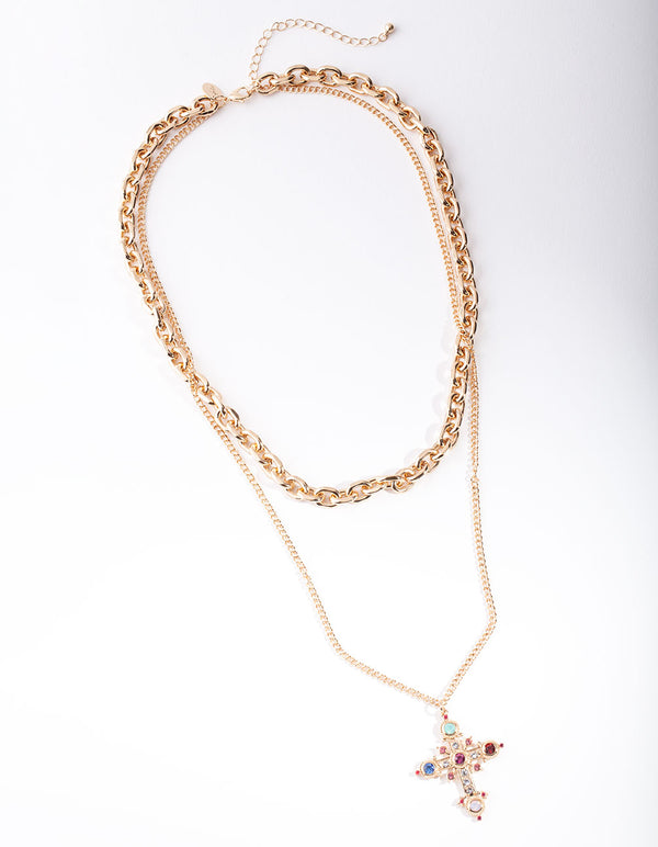 EVNK SG LYRD CHAIN CROSS NL@