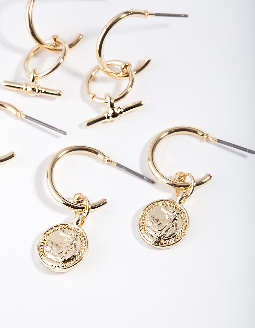 Gold Plated Mini Hoop Earring Pack