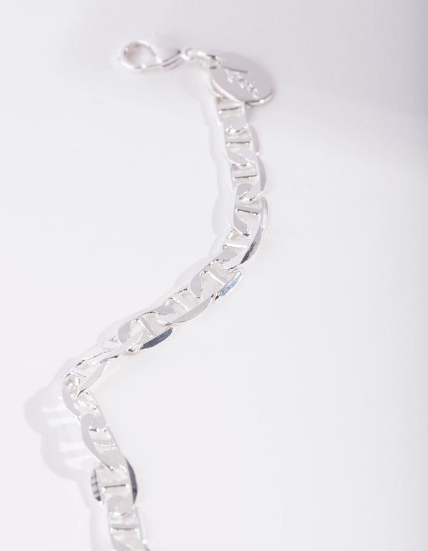 Real Silver Plated Figaro Anklet