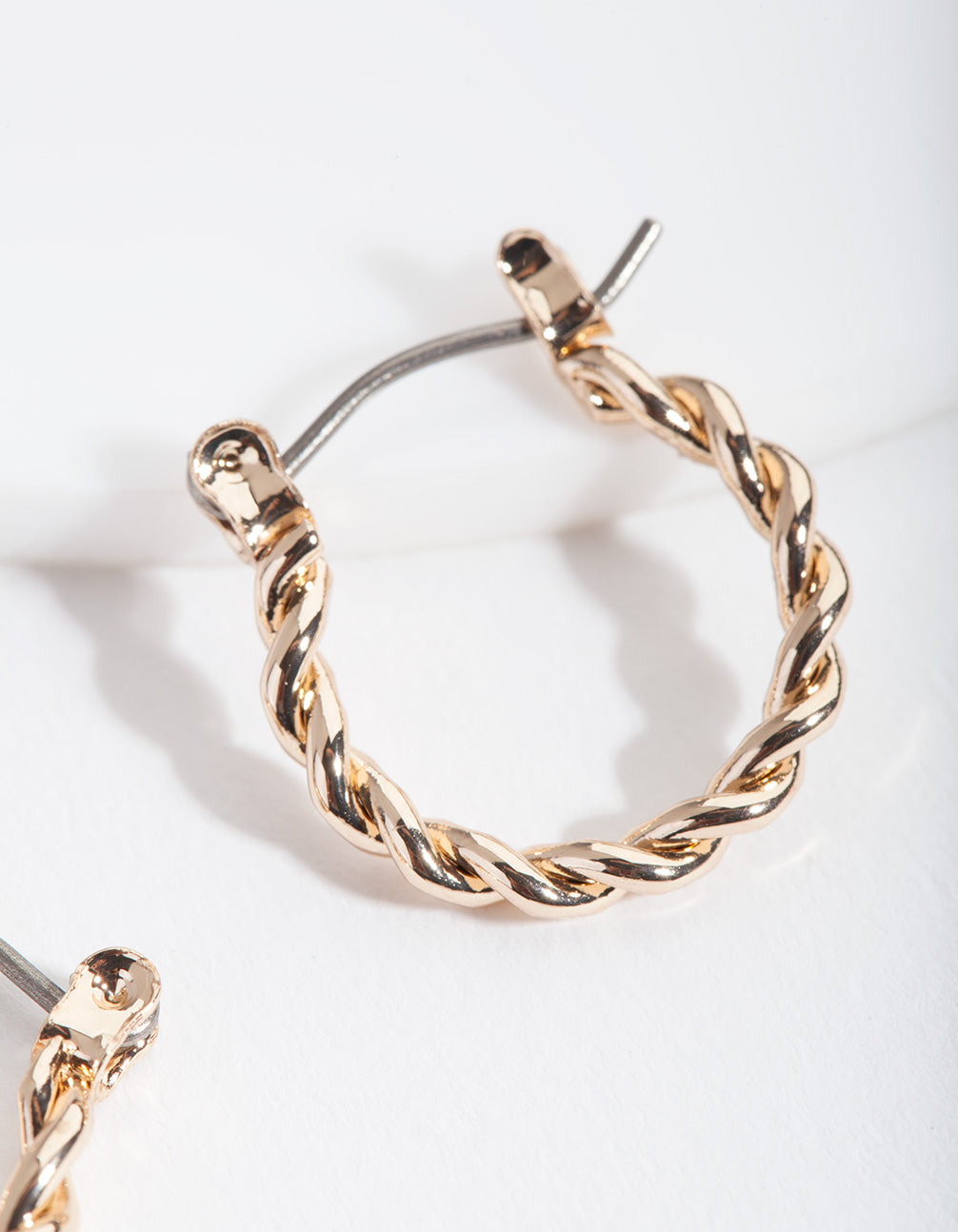 Gold Twist Hoop Earring & Bracelet Pack