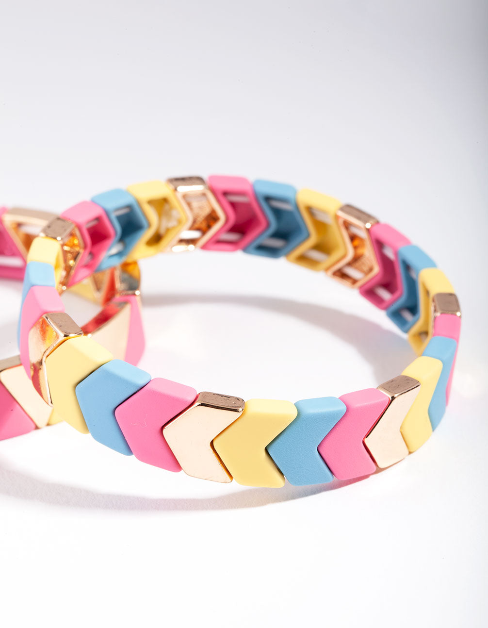 Gold Triangle Metal Bracelet Pack