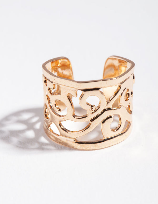 Gold Laser Cut Ear Cuff