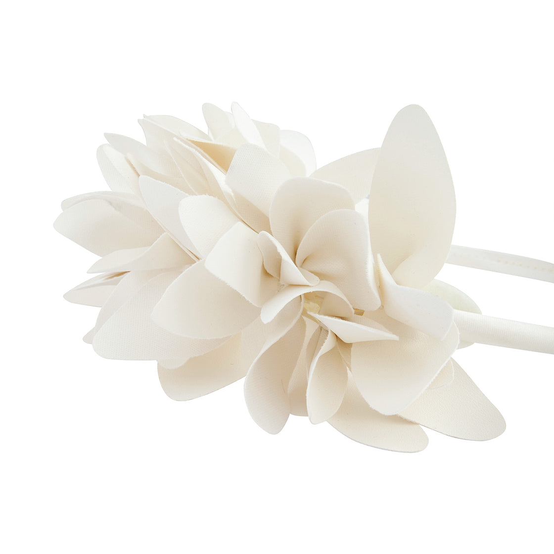 White Petal Statement Headband
