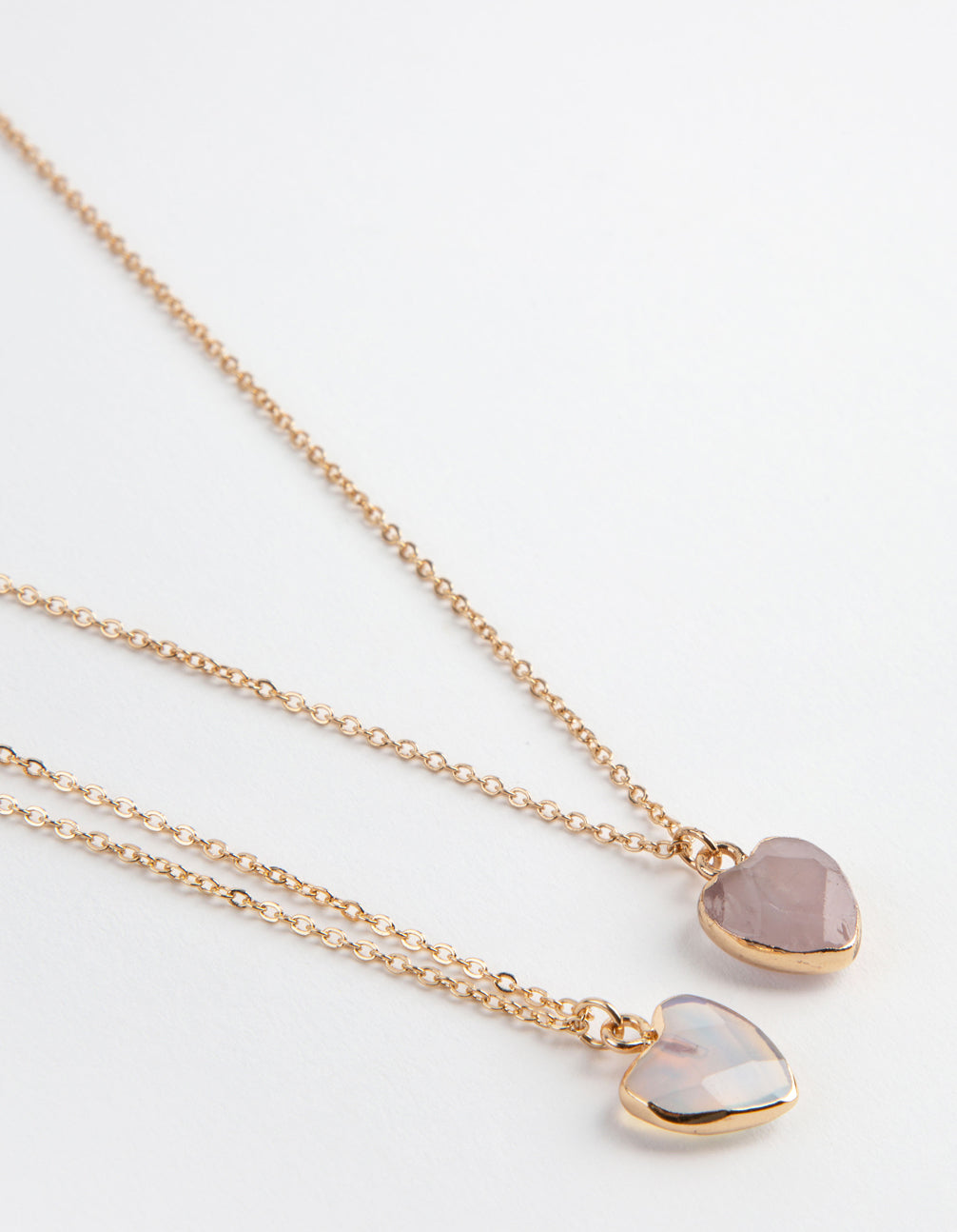 Gold Grey Semi-Precious Necklace Pack
