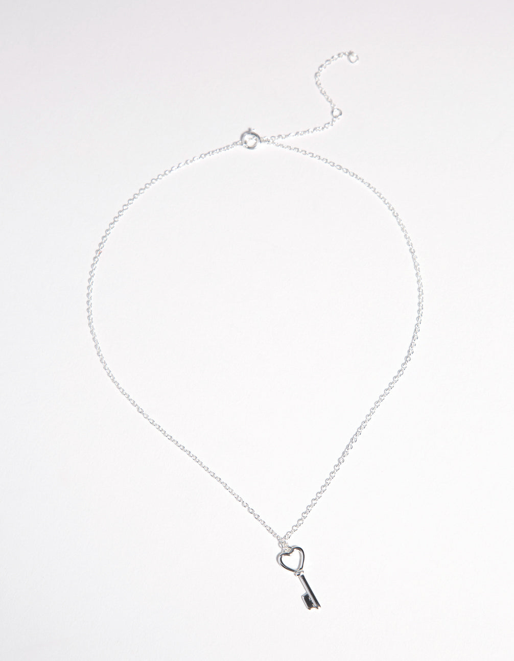 Kids Sterling Silver Lock 30cm Necklace
