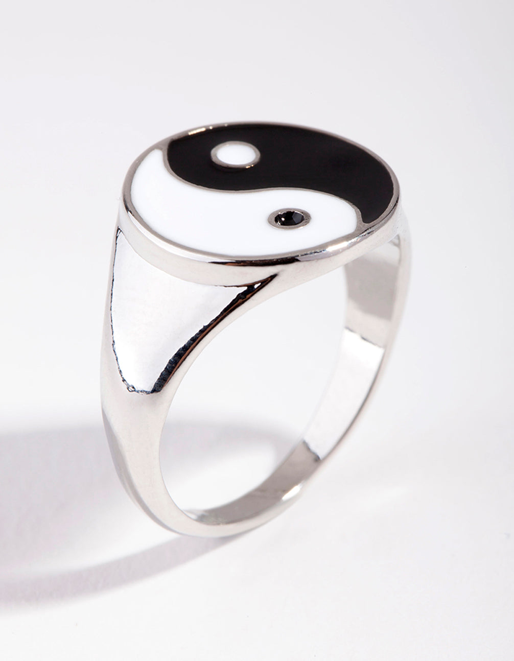 Silver Yin & Yang Signet Ring