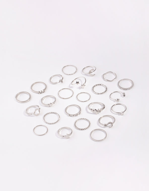 Silver Celestial Ring 24-Pack