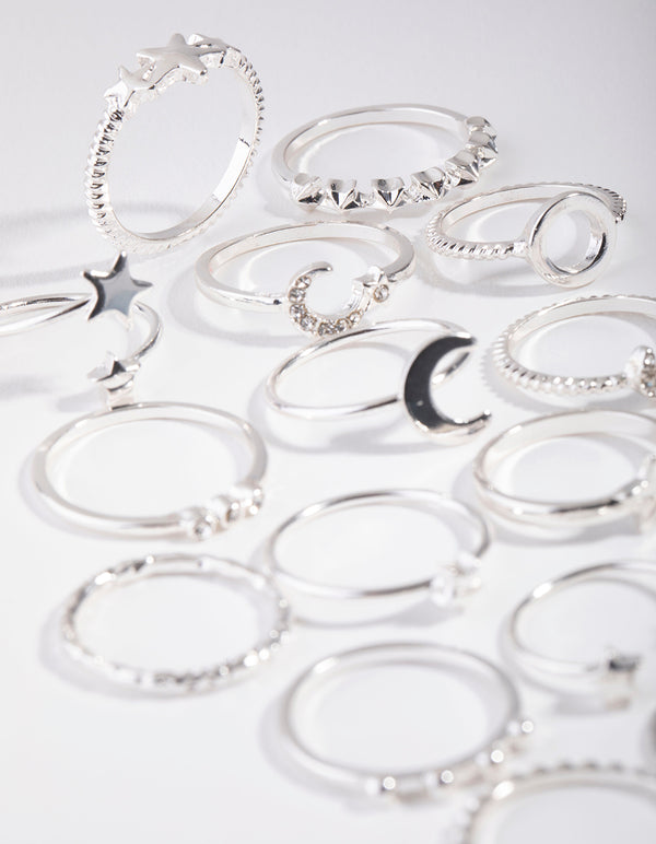 Silver Celestial Ring 24-Pack