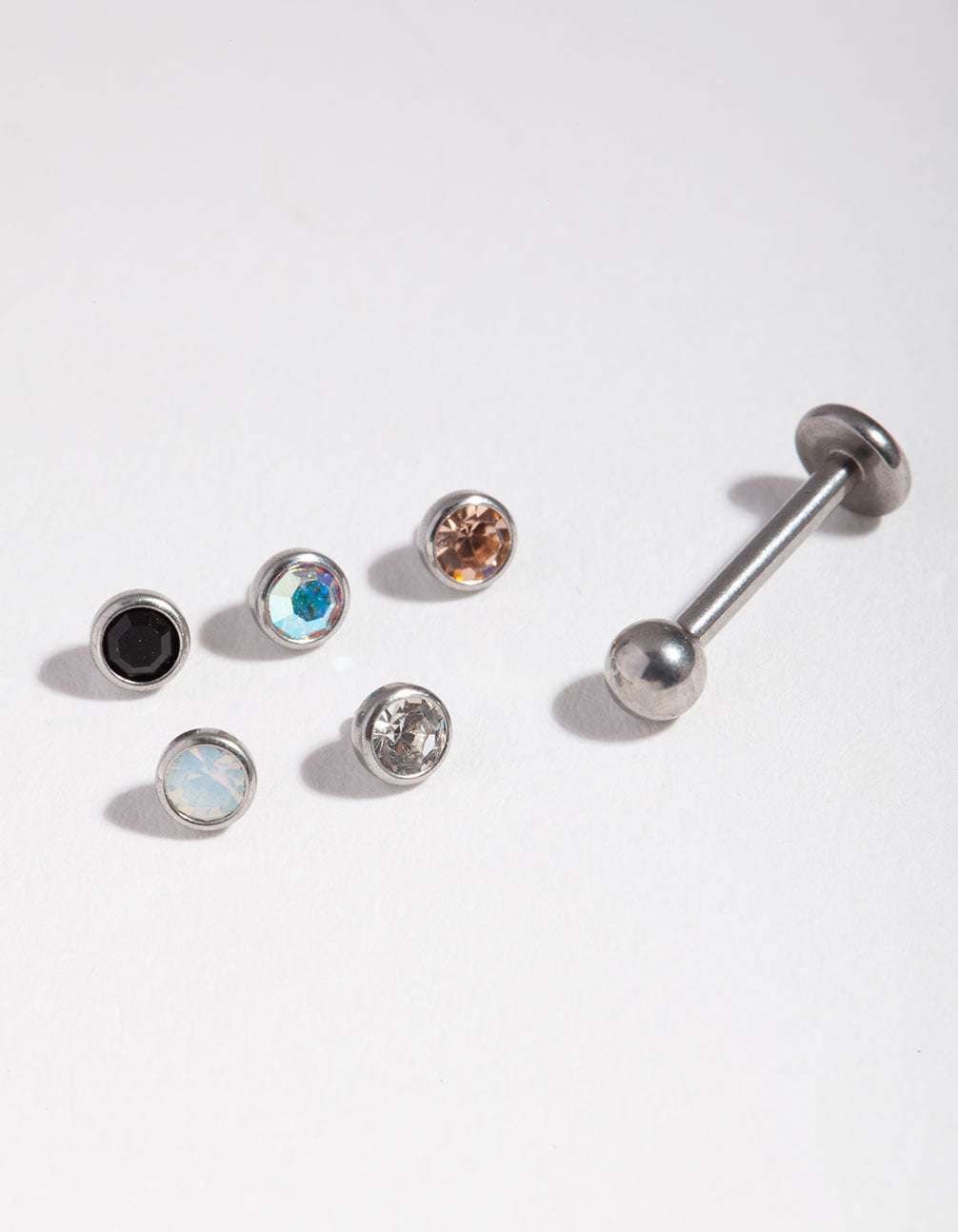 Surgical Steel 3mm Diamante Flat Back 6-Pack