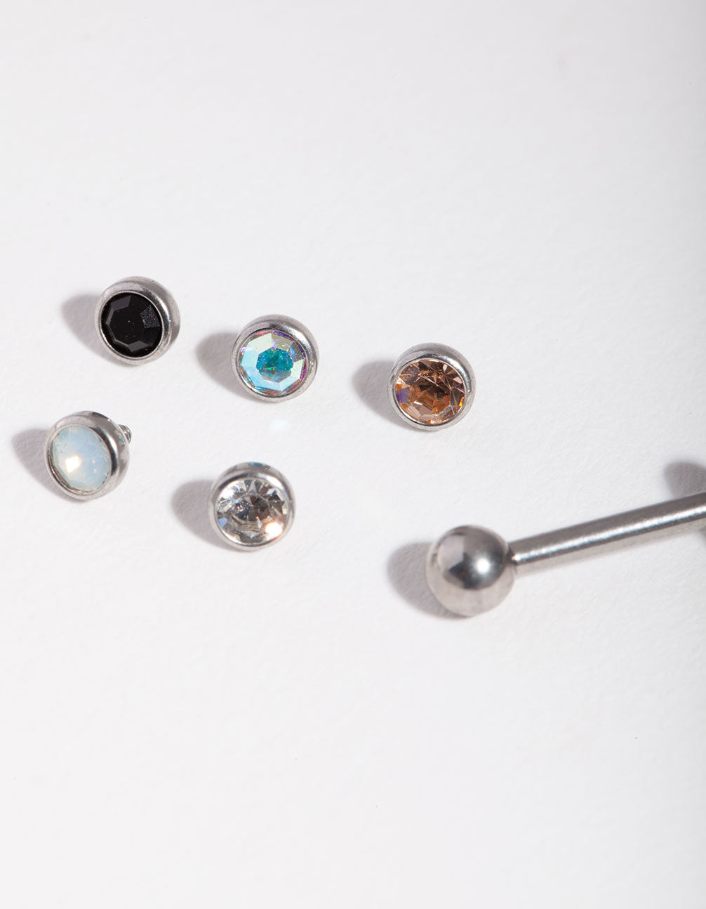 Surgical Steel 3mm Diamante Flat Back 6-Pack