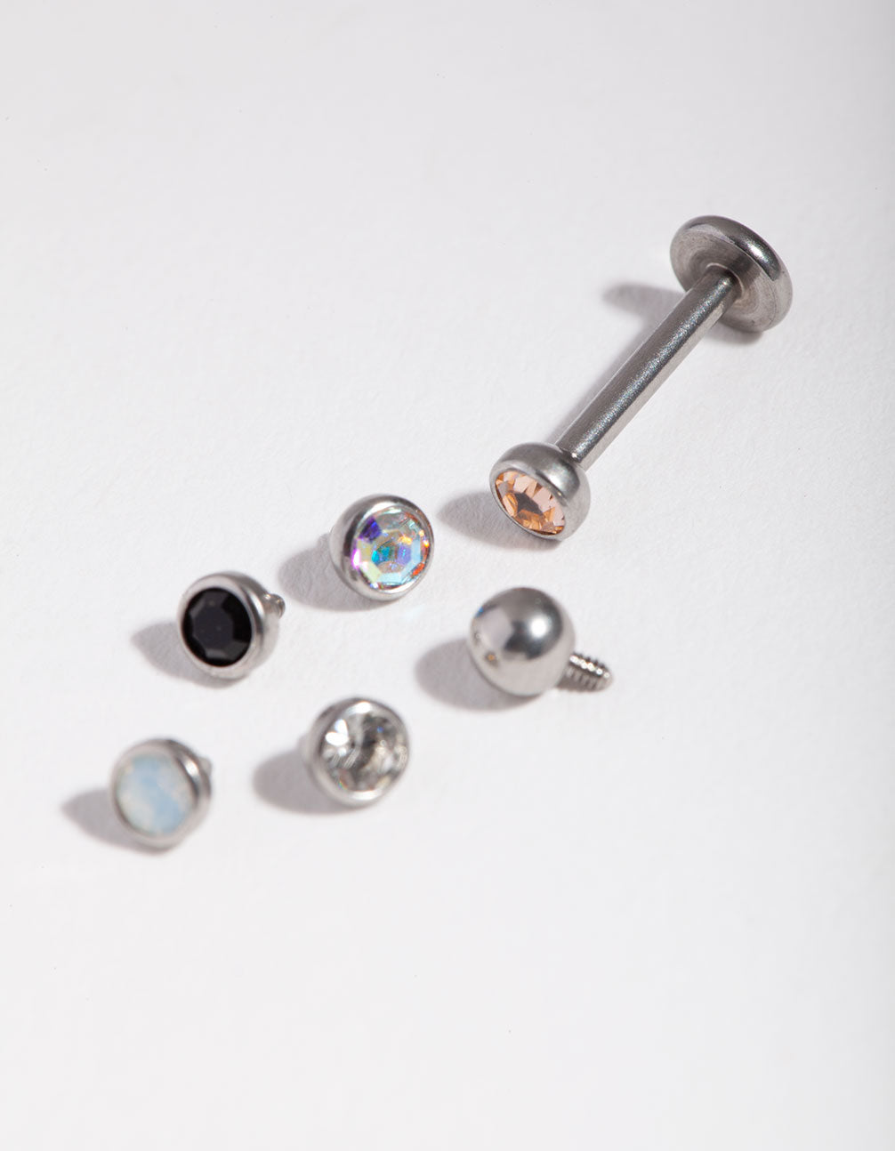 Surgical Steel 3mm Diamante Flat Back 6-Pack