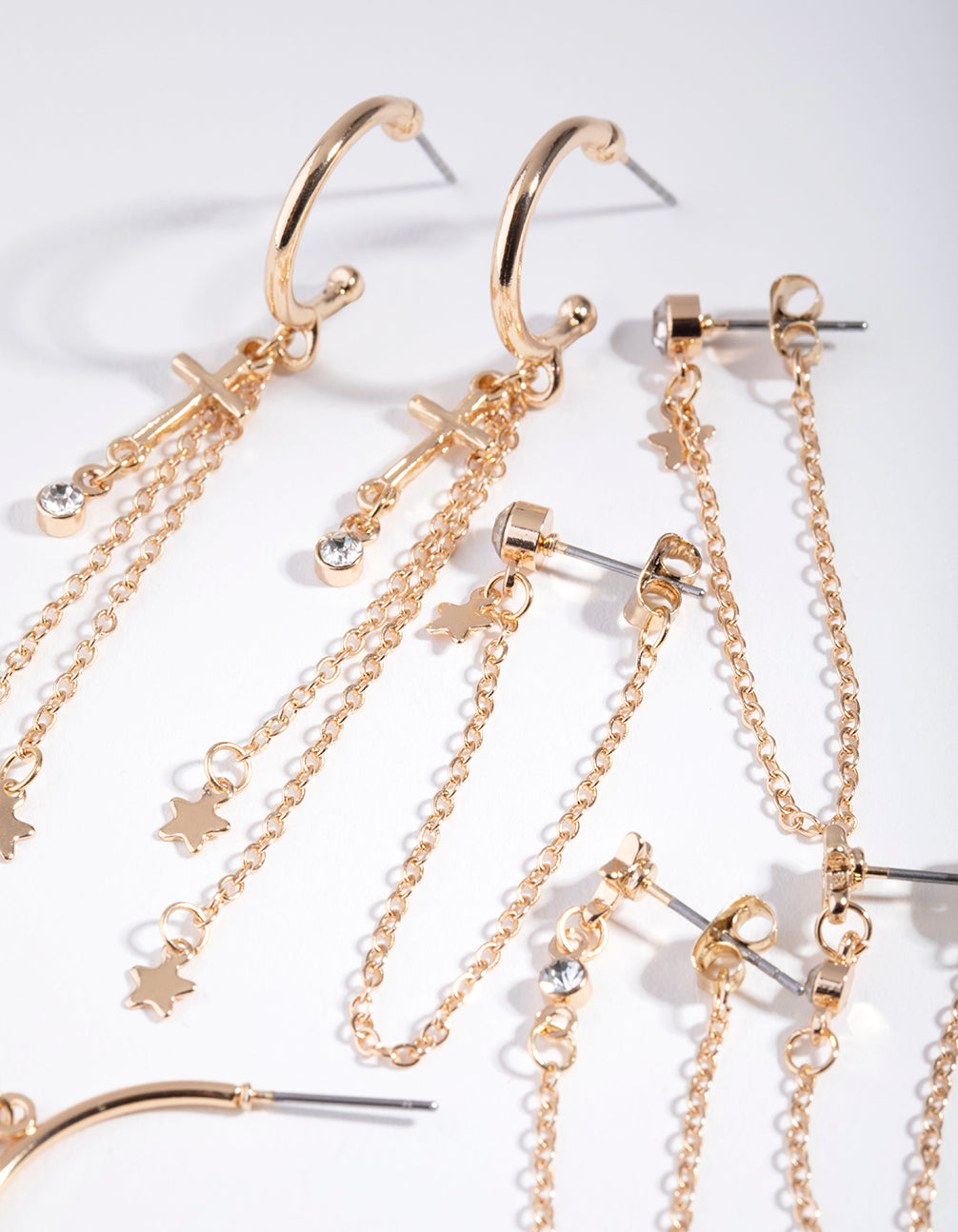 Gold Small Motifs 16-Pack Earring