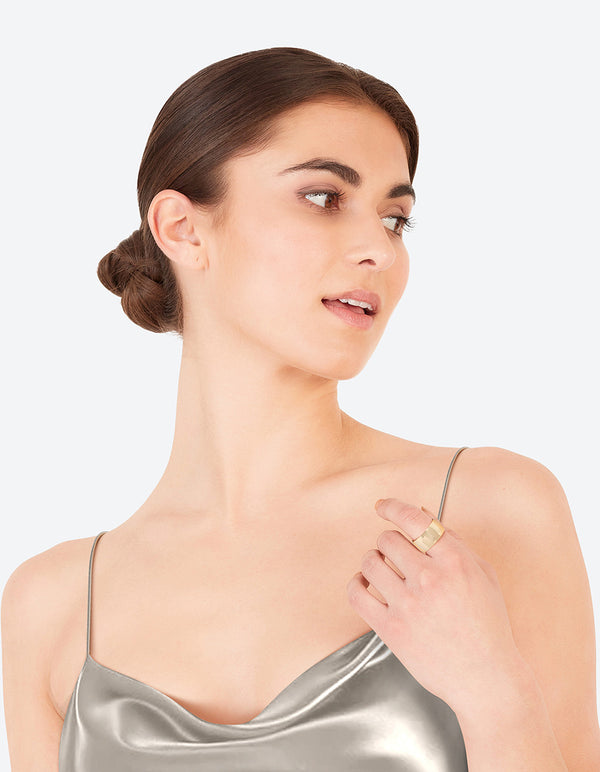 Gold Plated Cigar Ring