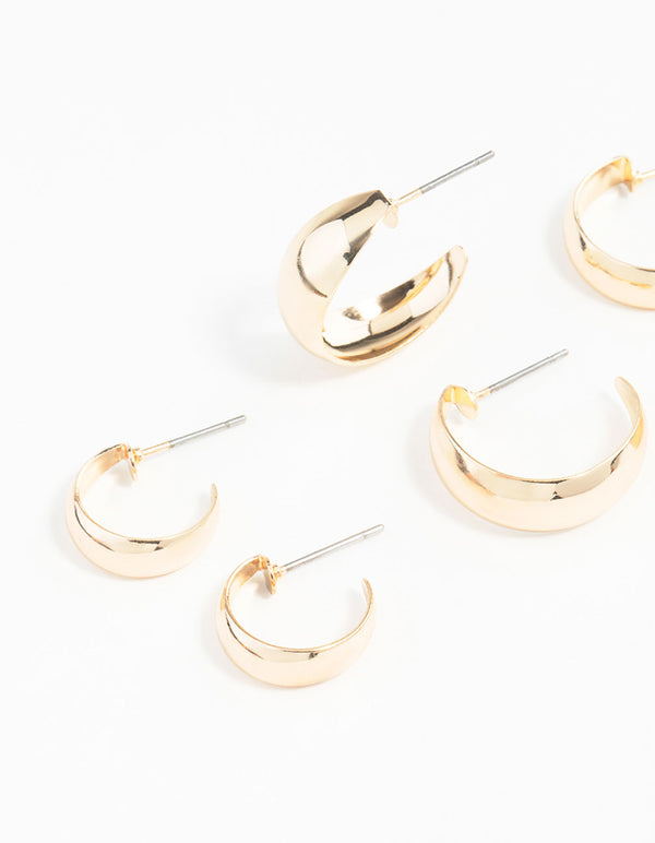 Gold Chubby Pack Hoops