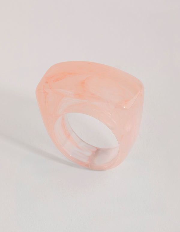 Pink Acrylic Wash Ring