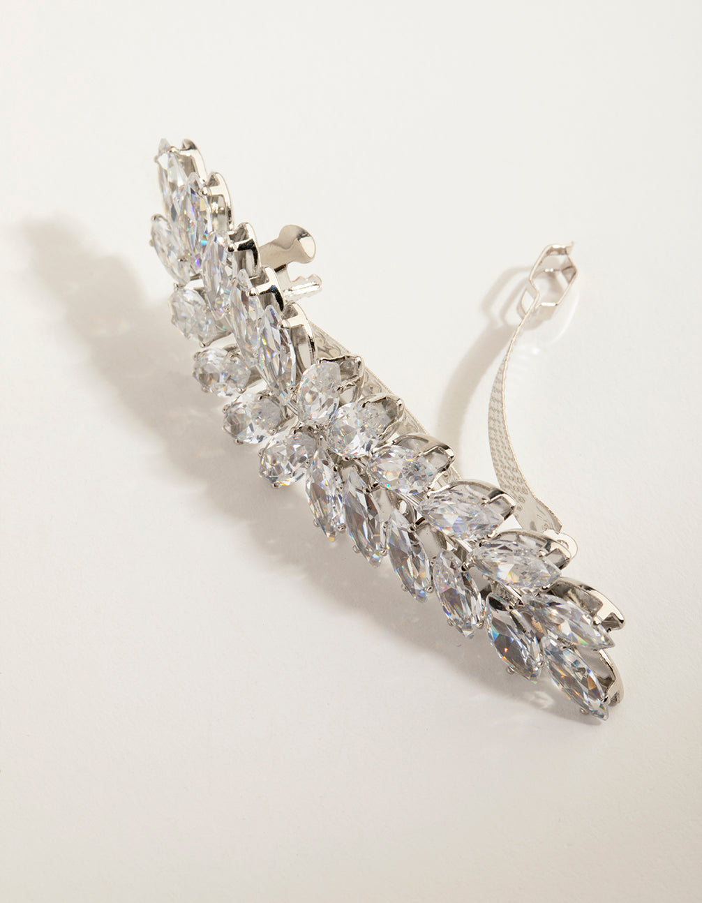 Navette Crystal Laurel Clip