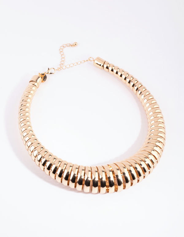 Gold Spiral Choker