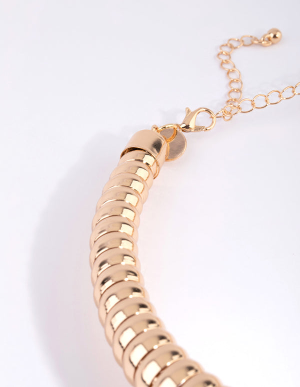 Gold Spiral Choker