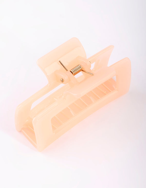 Rectangular Orange Acrylic Claw