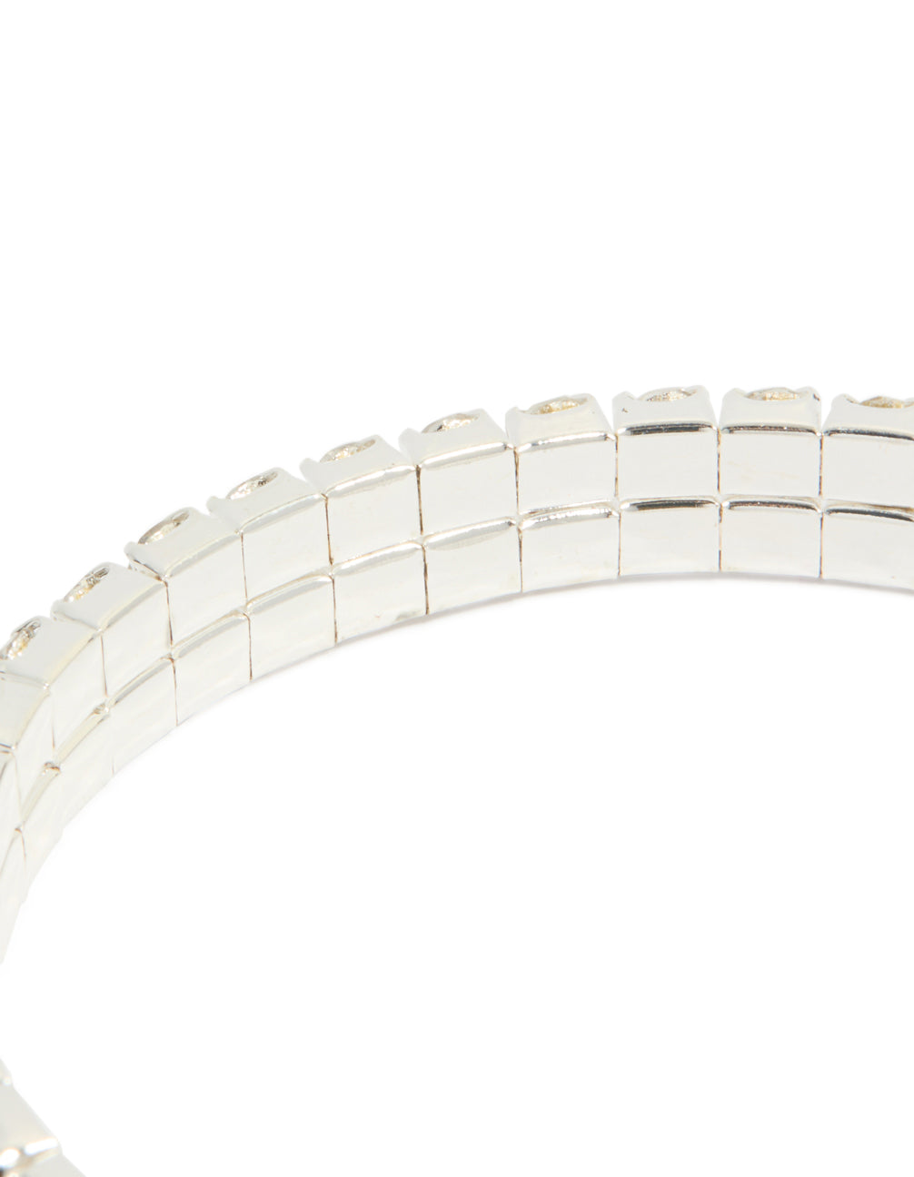 Silver Diamante Stretch Bracelet