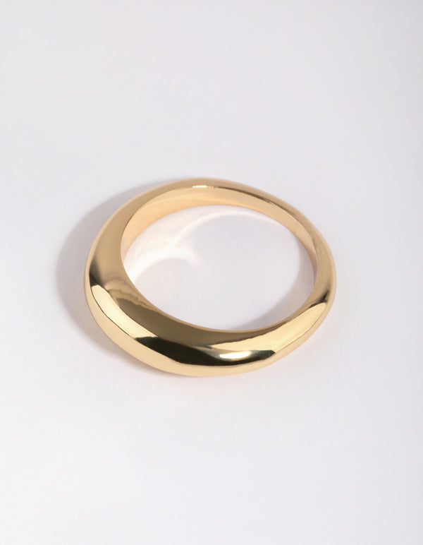Gold Plated Rounded Ring