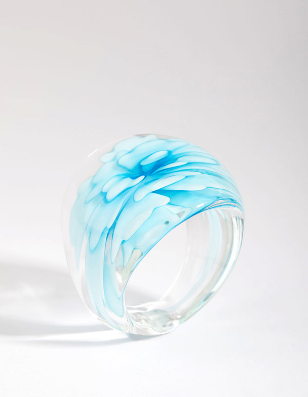 Blue Flower Ring