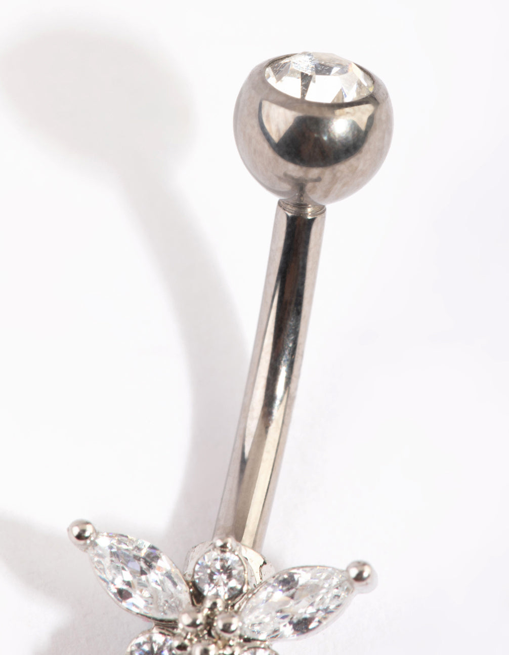 Titanium Diamante Belly Bar