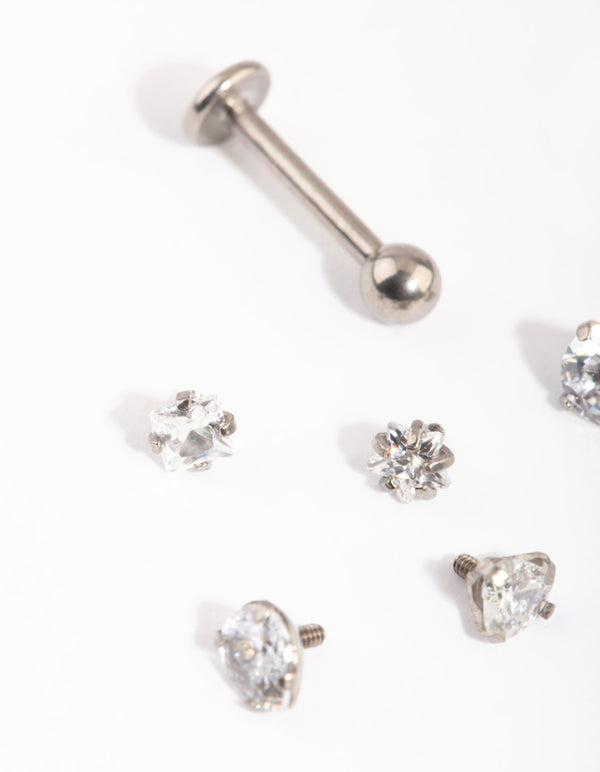 Titanium Flat Back 6-Pack