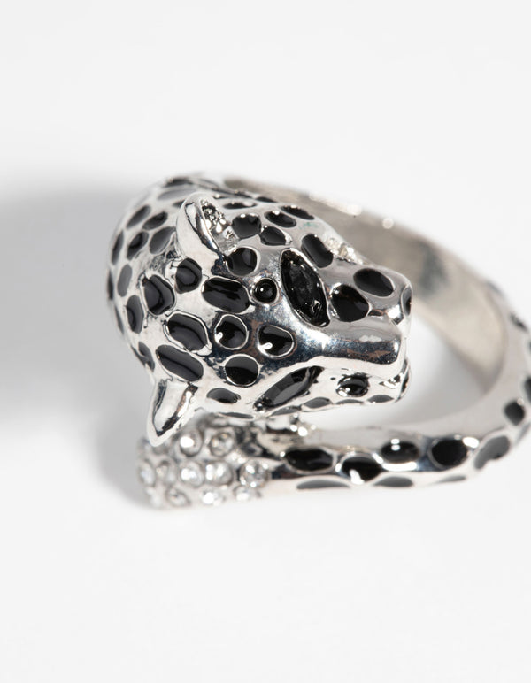 Silver Panther Ring