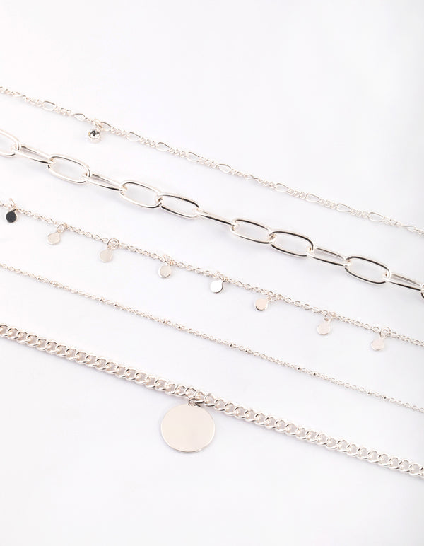 SIlver Cord Choker