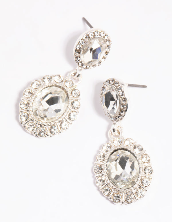 Silver Vintage Drop Earrings