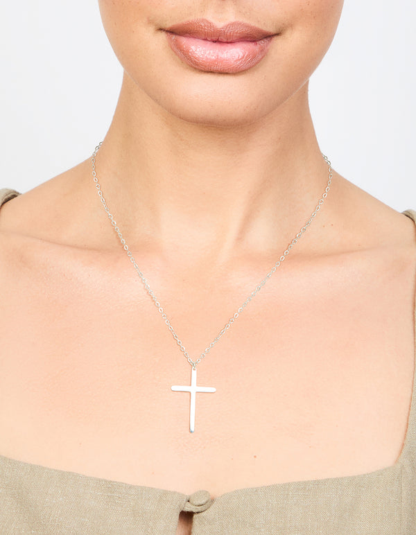 Waterproof Stainless Steel Cross Necklace