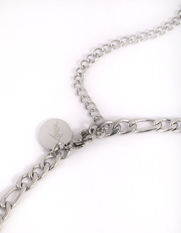 Waterproof Stainless Steel Figaro Necklace