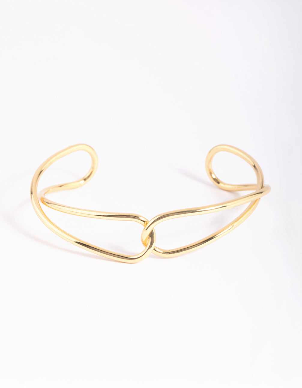 Gold Plated Knot Cuff Bracelet