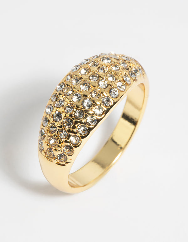Gold Diamante Ring