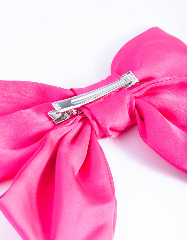 Pink Bow Clip