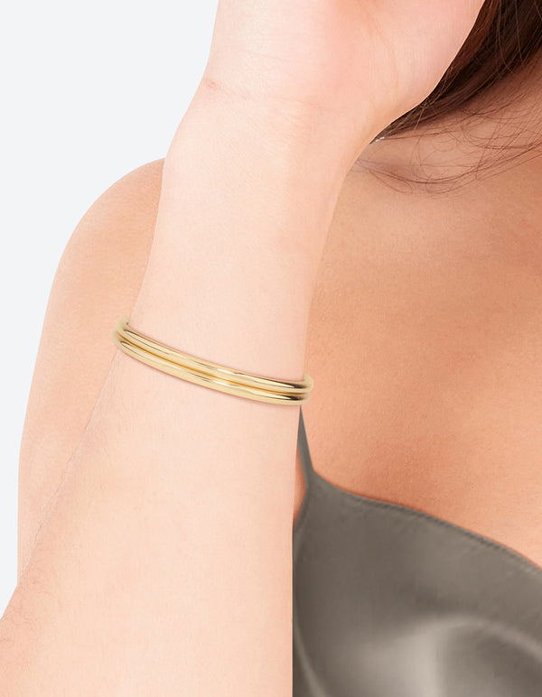 Gold Plated Bangle Set