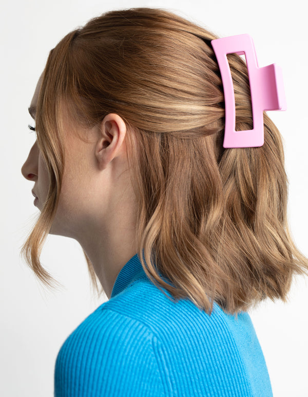 Large Pink Claw Clip