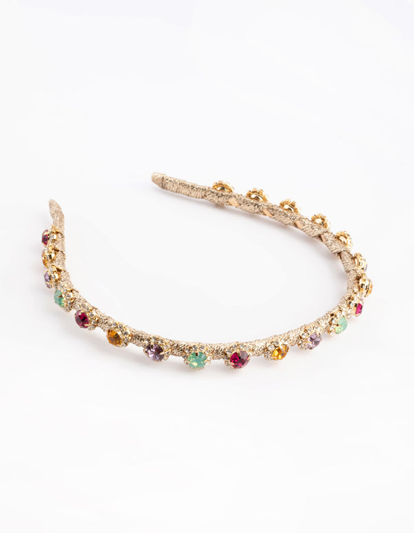Mixed Stone Diamante Headband
