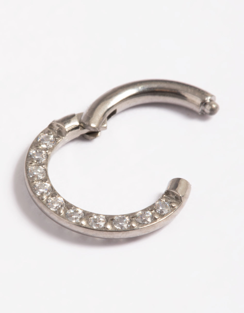 Titanium Cubic Zirconia 6mm Clicker